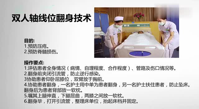 双人轴线位翻身